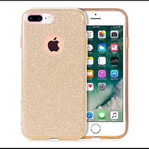 Mateprox Iphone7 Plus Gold Glitter Case